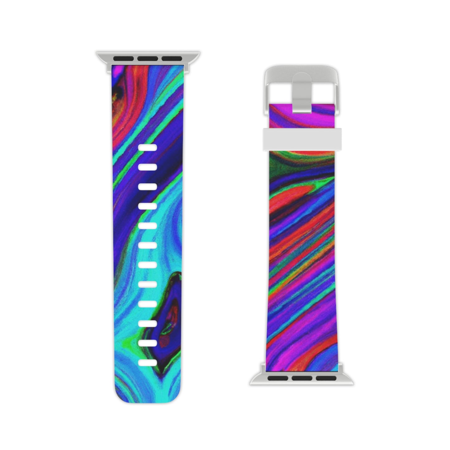 Augustus Swofford - Trippy Hippy Boho Psychedelic Apple Wrist Watch Band