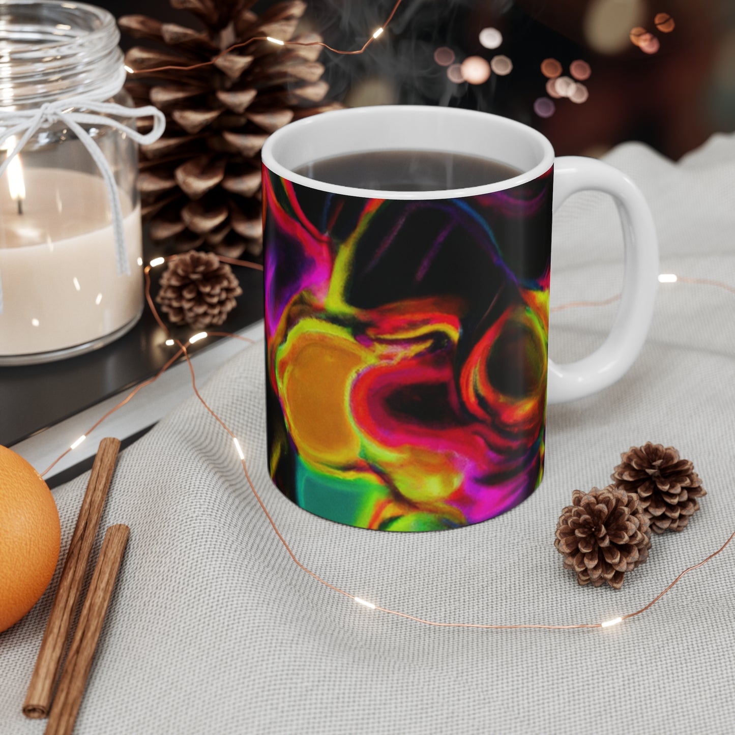 .

Brewster's Best Coffee - Psychedelic Coffee Cup Mug 11 Ounce