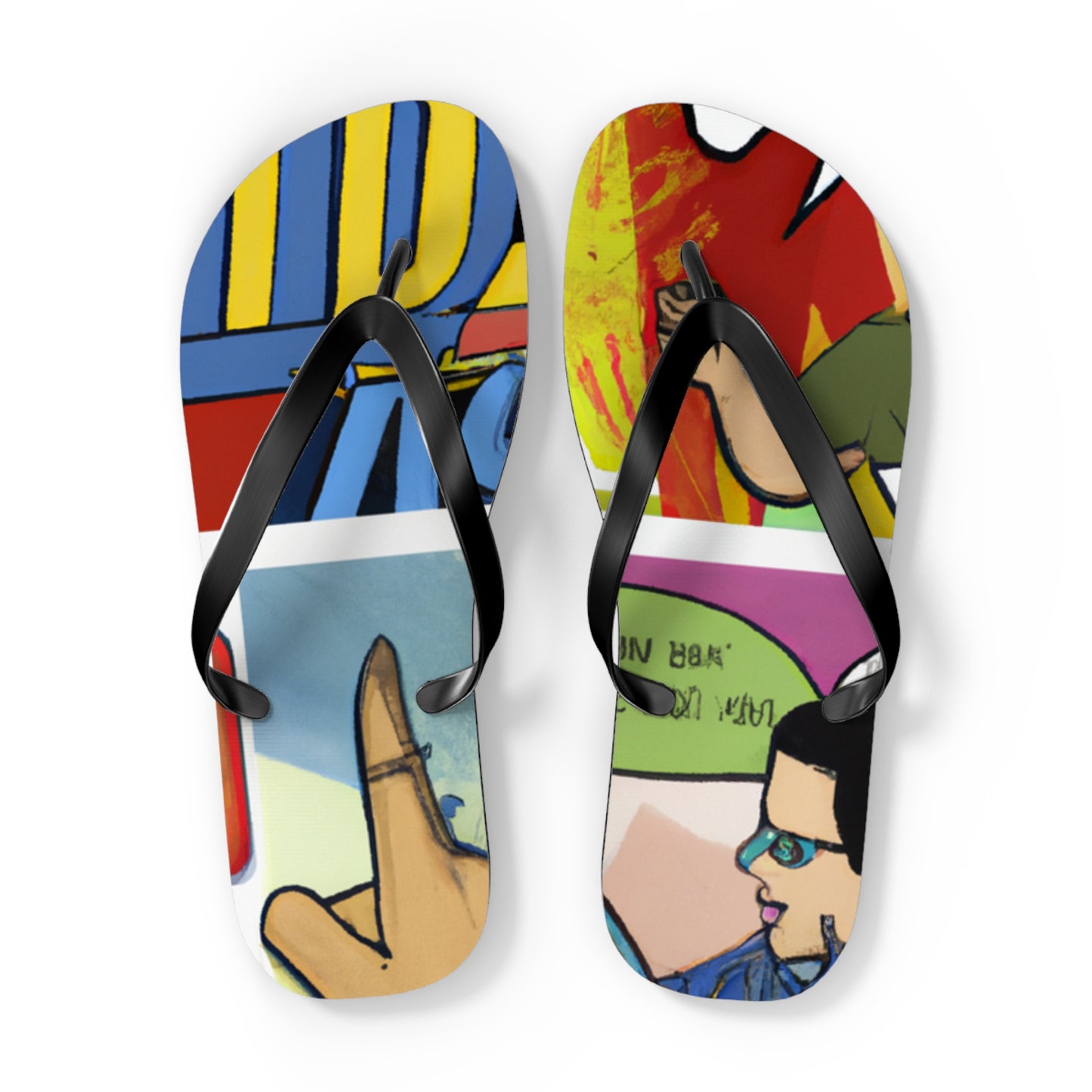 Laser Man - Comics Collector Flip Flop Beach Sandals