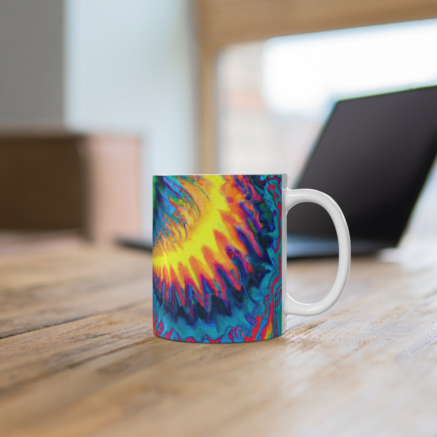 Clyde's Coffee Roasting Co. - Psychedelic Coffee Cup Mug 11 Ounce