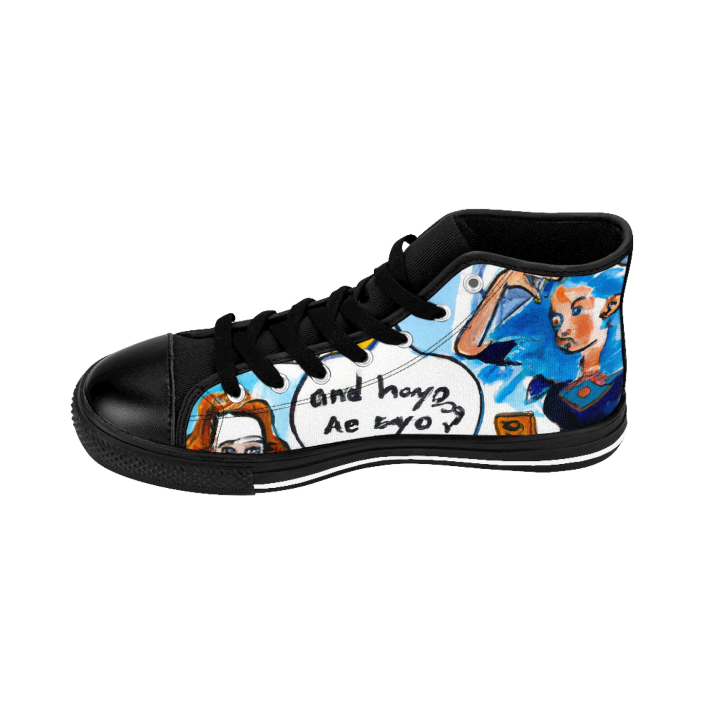 Gannet the Shoemaker - Comic Book Hi Tops