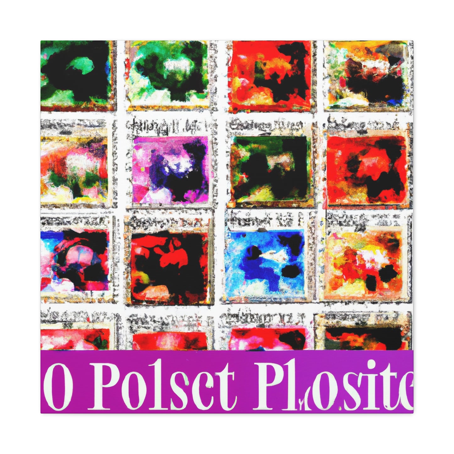 Global Forever Stamps - Postage Stamp Collector Canvas Wall Art