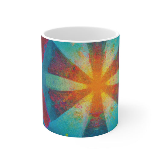 Doris' Delicious Drip Coffee - Psychedelic Coffee Cup Mug 11 Ounce