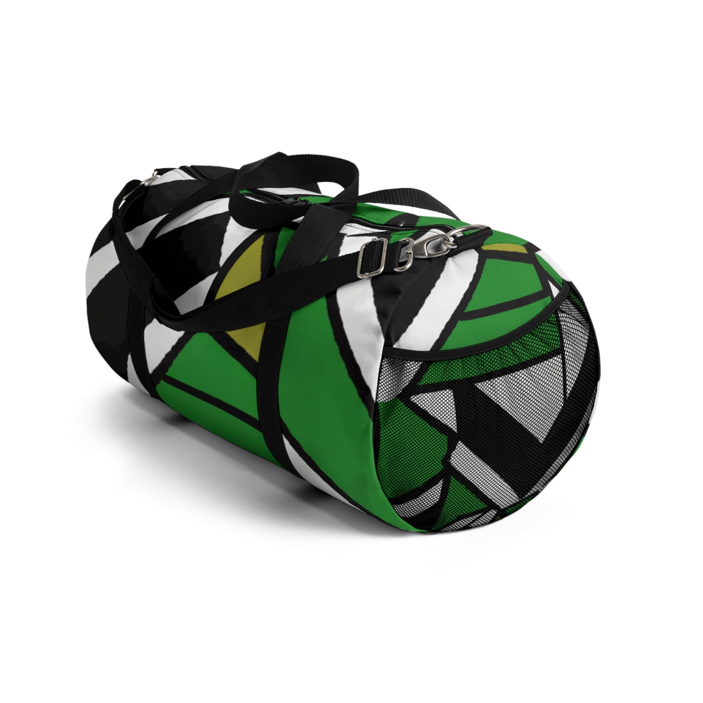 Olivia Pratchett - Geometric Pattern Duffel Travel Gym Luggage Bag