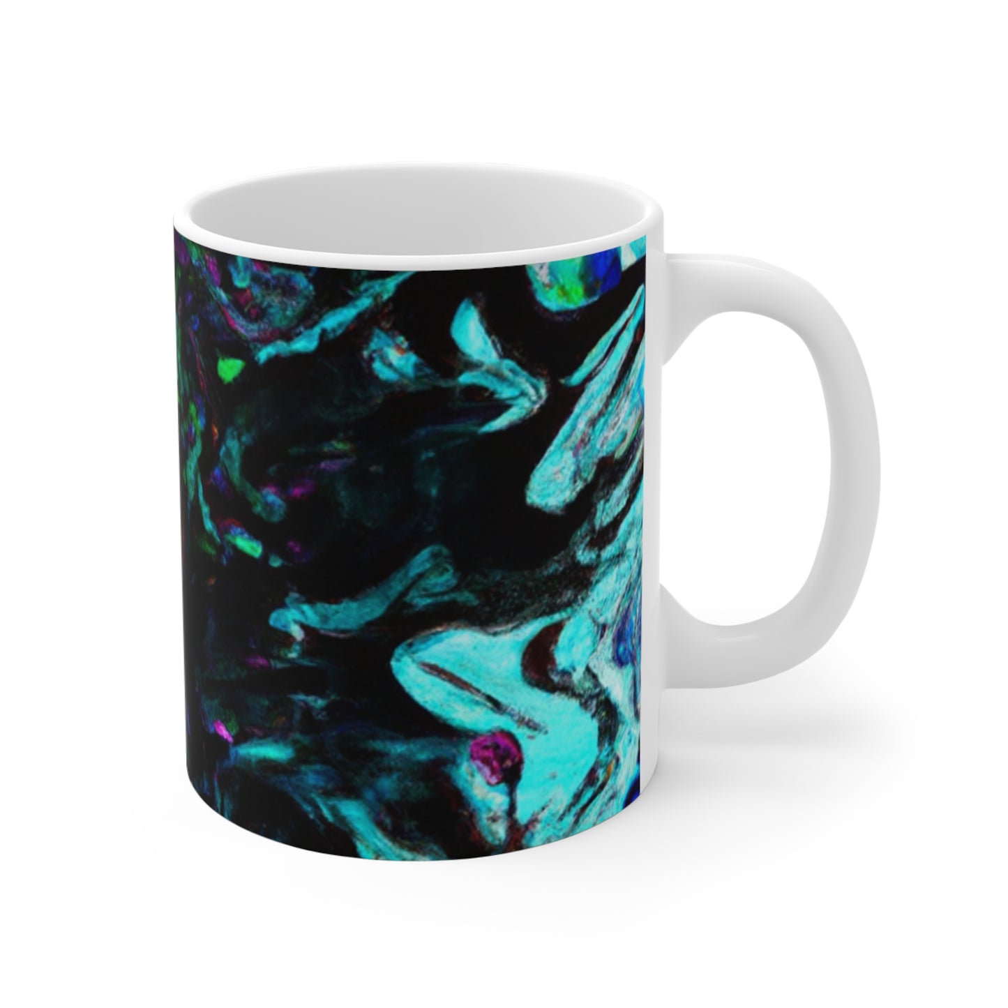 .

Freda's Fine Roasts - Psychedelic Coffee Cup Mug 11 Ounce