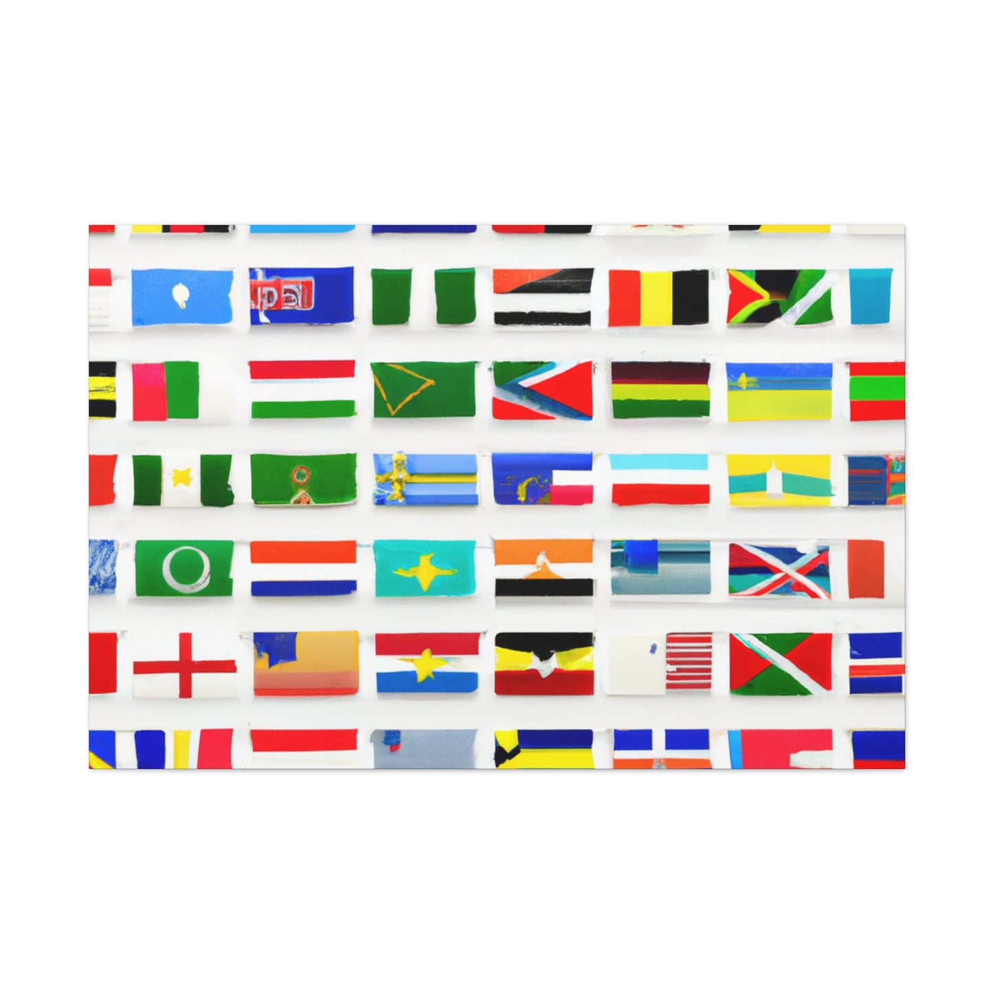 .

Richard Highfield - Flags Of The World Canvas Wall Art