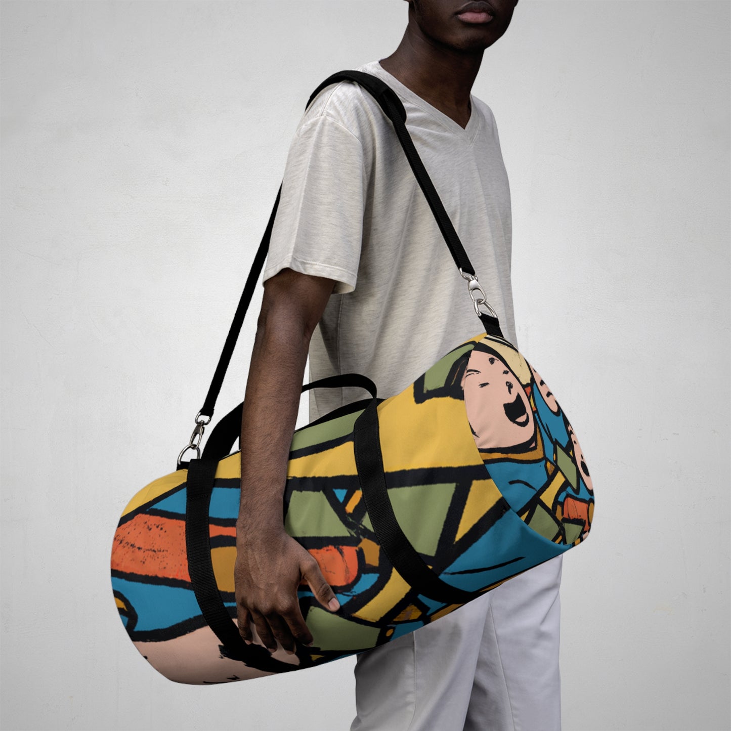 Gabrielle de la Roi, Luxury Bagsmith of Paris - Comic Book Duffel Bag