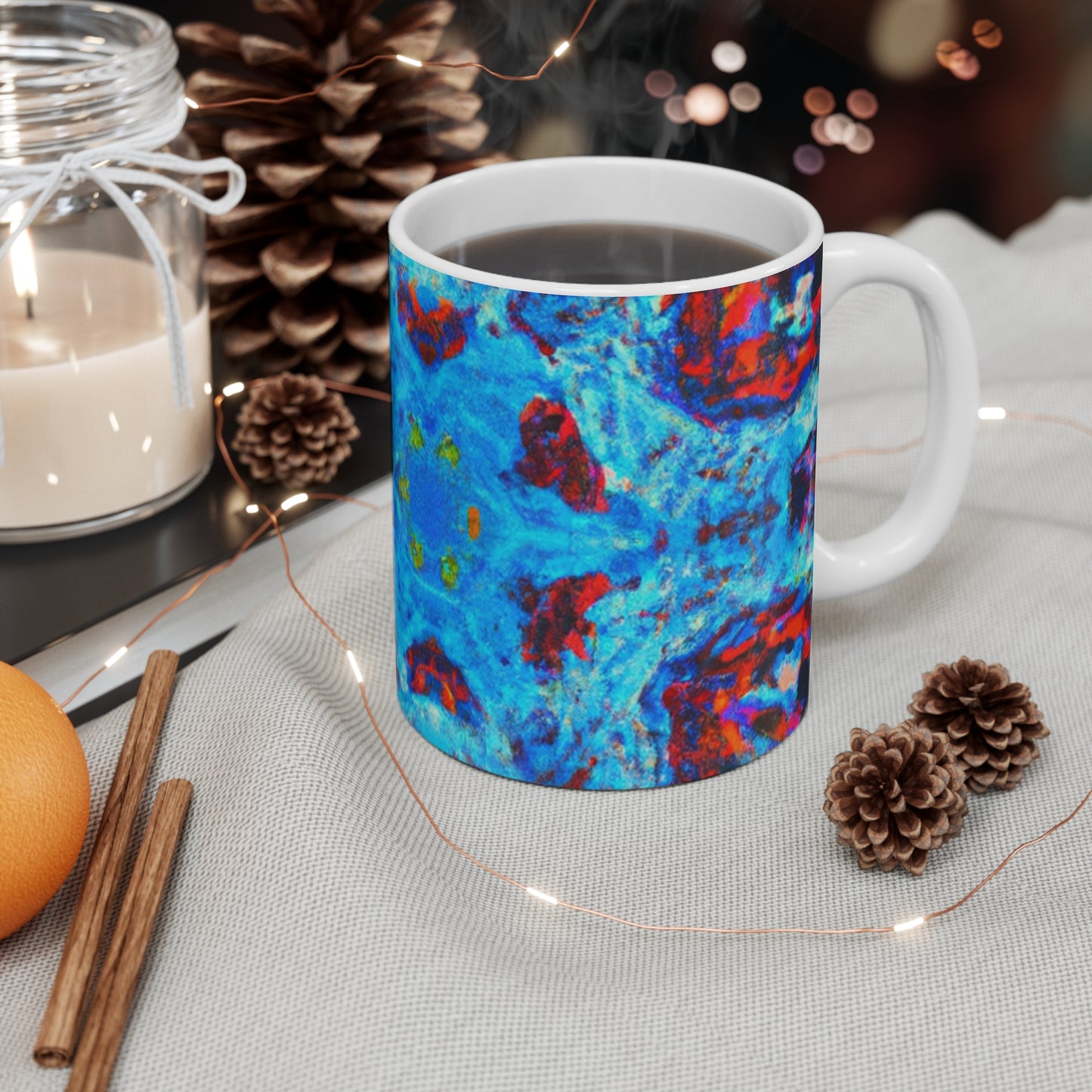 Brewster Benson Cafe - Psychedelic Coffee Cup Mug 11 Ounce