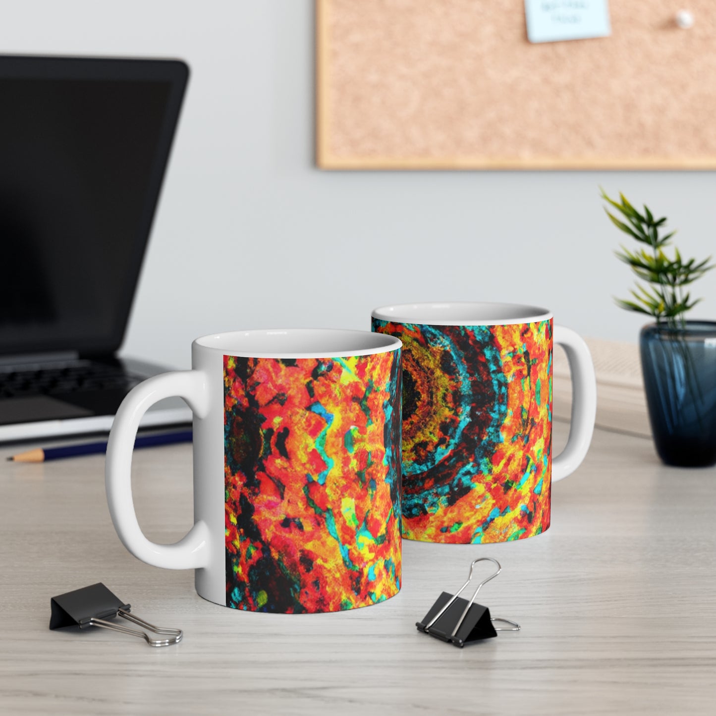 Aurora's Coffee Roasters - Psychedelic Coffee Cup Mug 11 Ounce