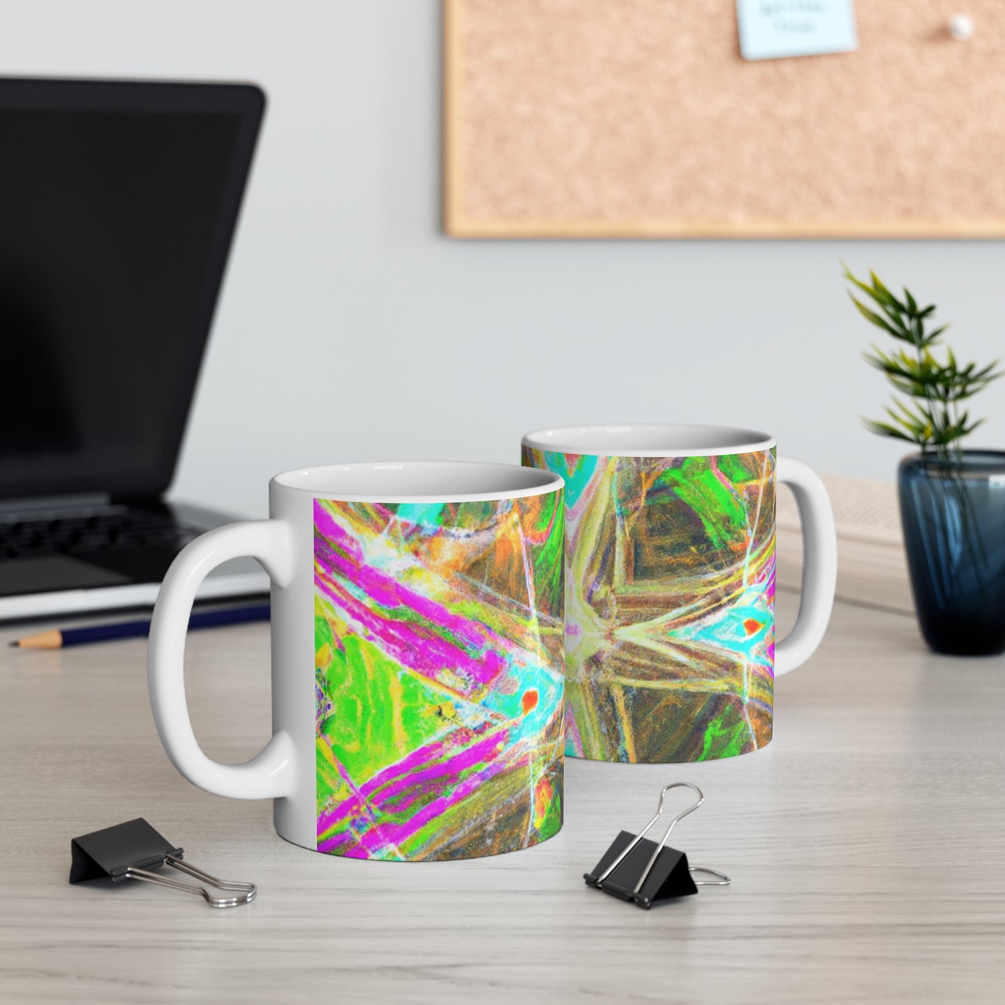 Josephine's Coffee Roasters - Psychedelic Coffee Cup Mug 11 Ounce