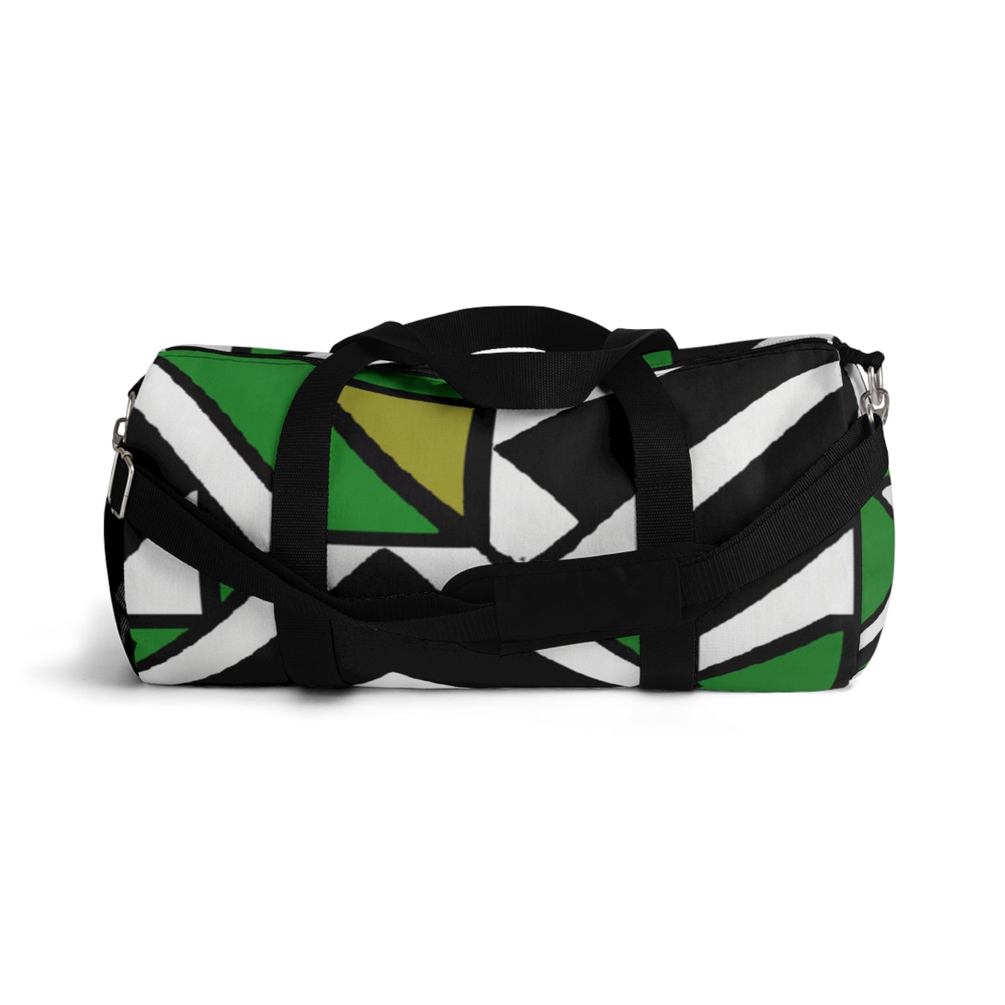 Olivia Pratchett - Geometric Pattern Duffel Travel Gym Luggage Bag