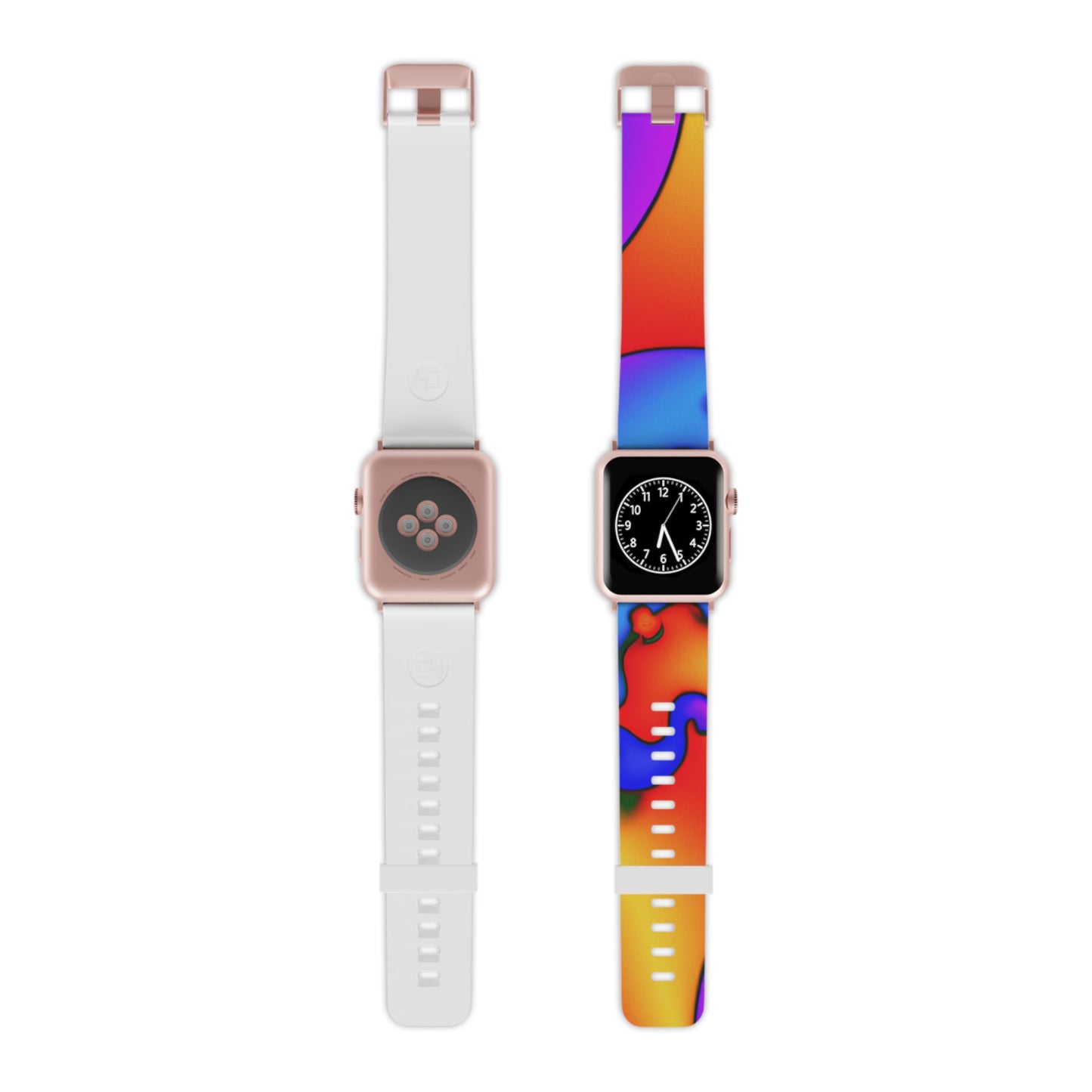 Morrisina Clark - Trippy Hippy Boho Psychedelic Apple Wrist Watch Band