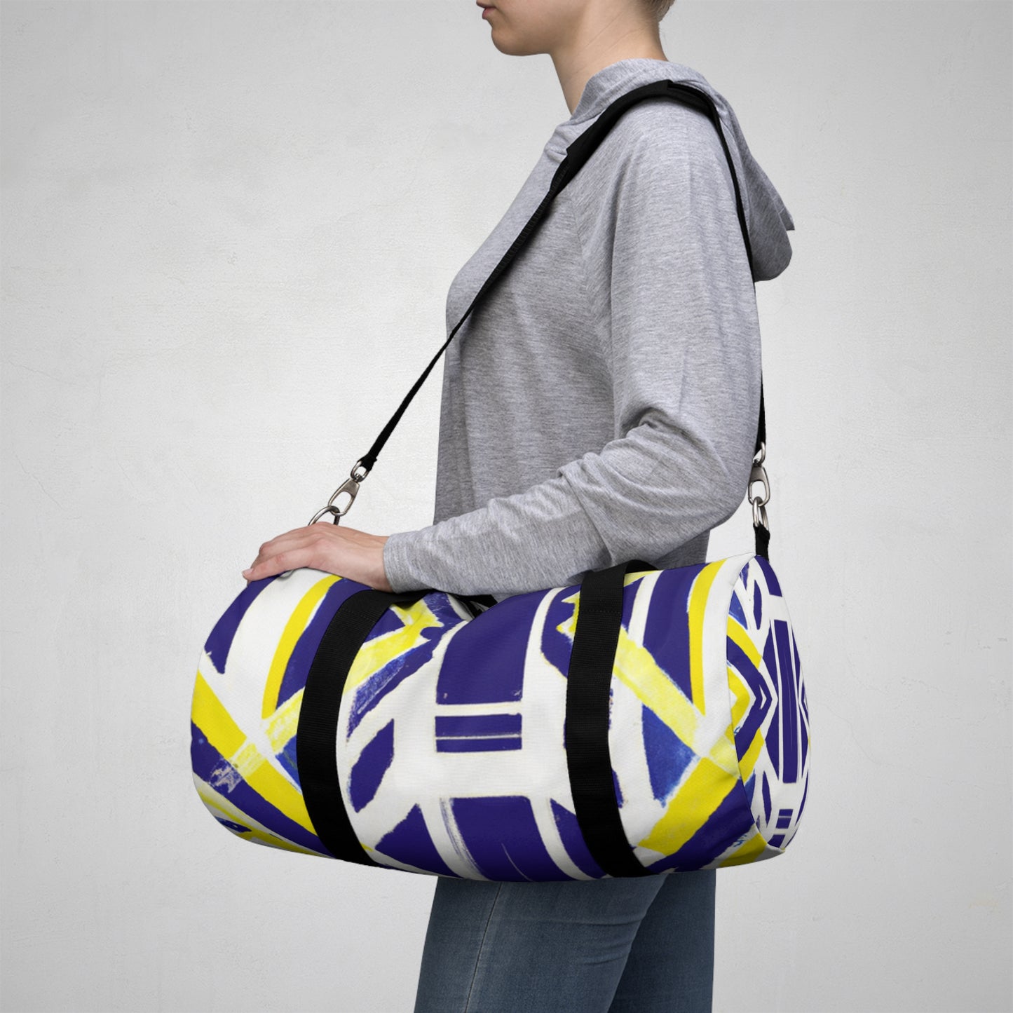 Friedrich Jablonski - Geometric Pattern Duffel Travel Gym Luggage Bag