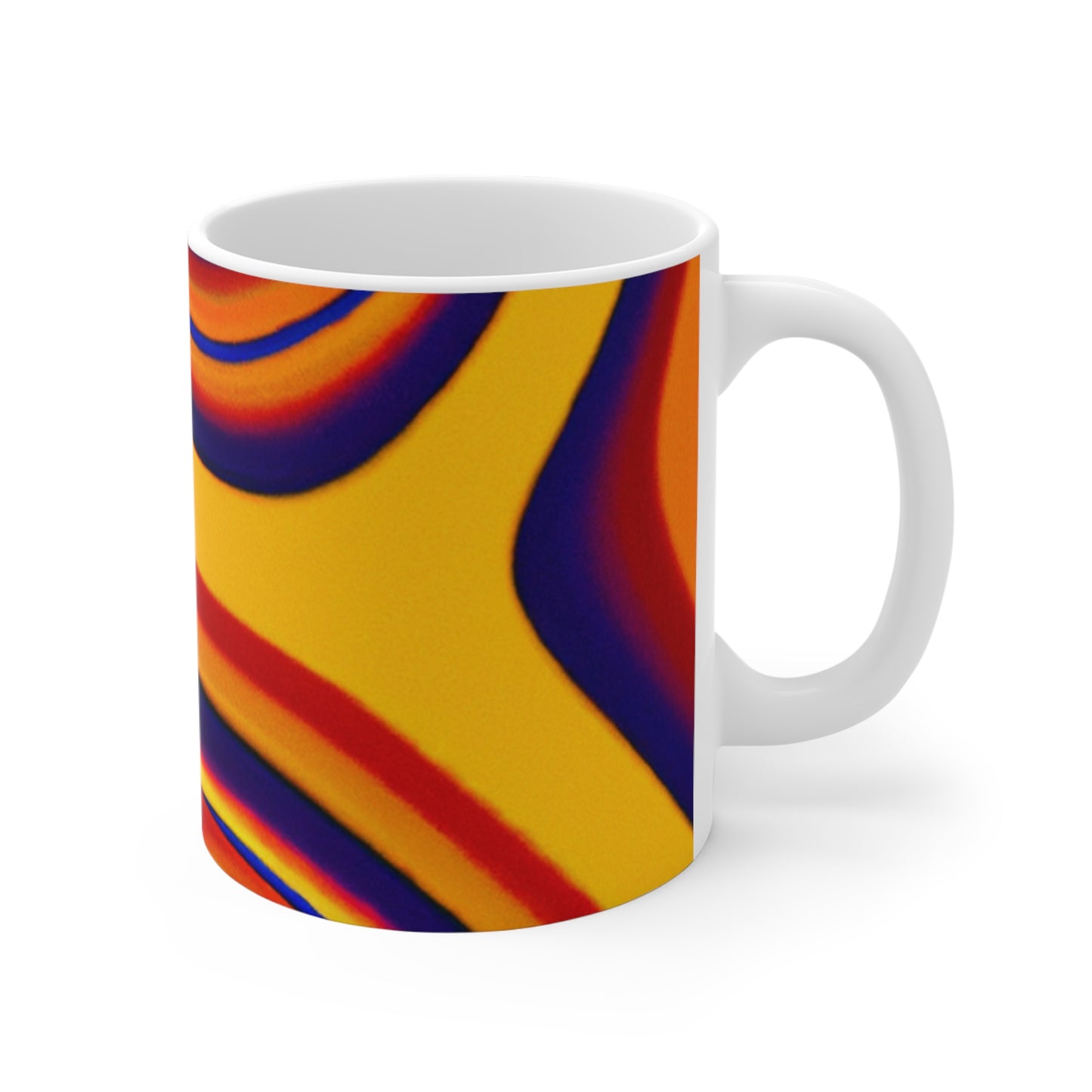 Maxwell's Freshly Roasted Coffee - Psychedelic Coffee Cup Mug 11 Ounce