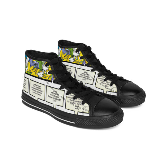 .

Ighazildo Shoes - Comic Book Hi Tops