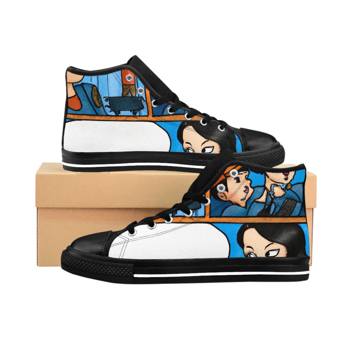 .

Florana de la Fuente - Comic Book Hi Tops