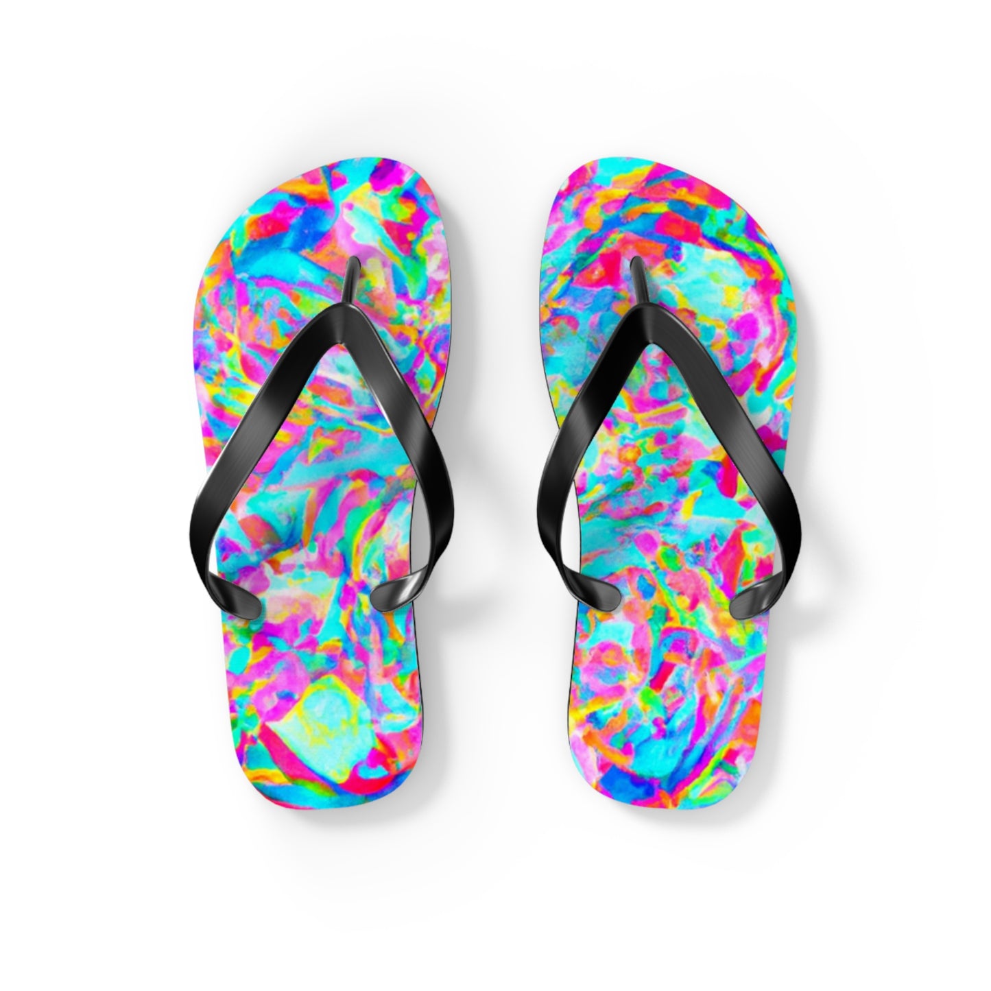 Adele's Shoemaker - Psychedelic Trippy Flip Flop Beach Sandals