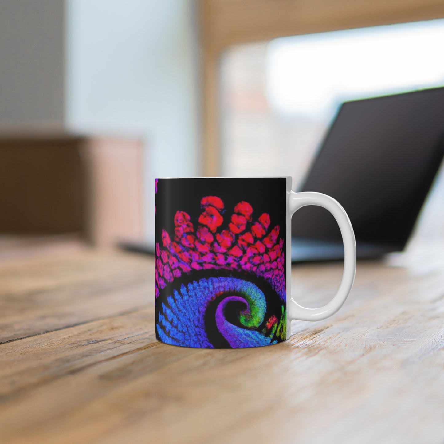 Lena's House of Java - Psychedelic Coffee Cup Mug 11 Ounce