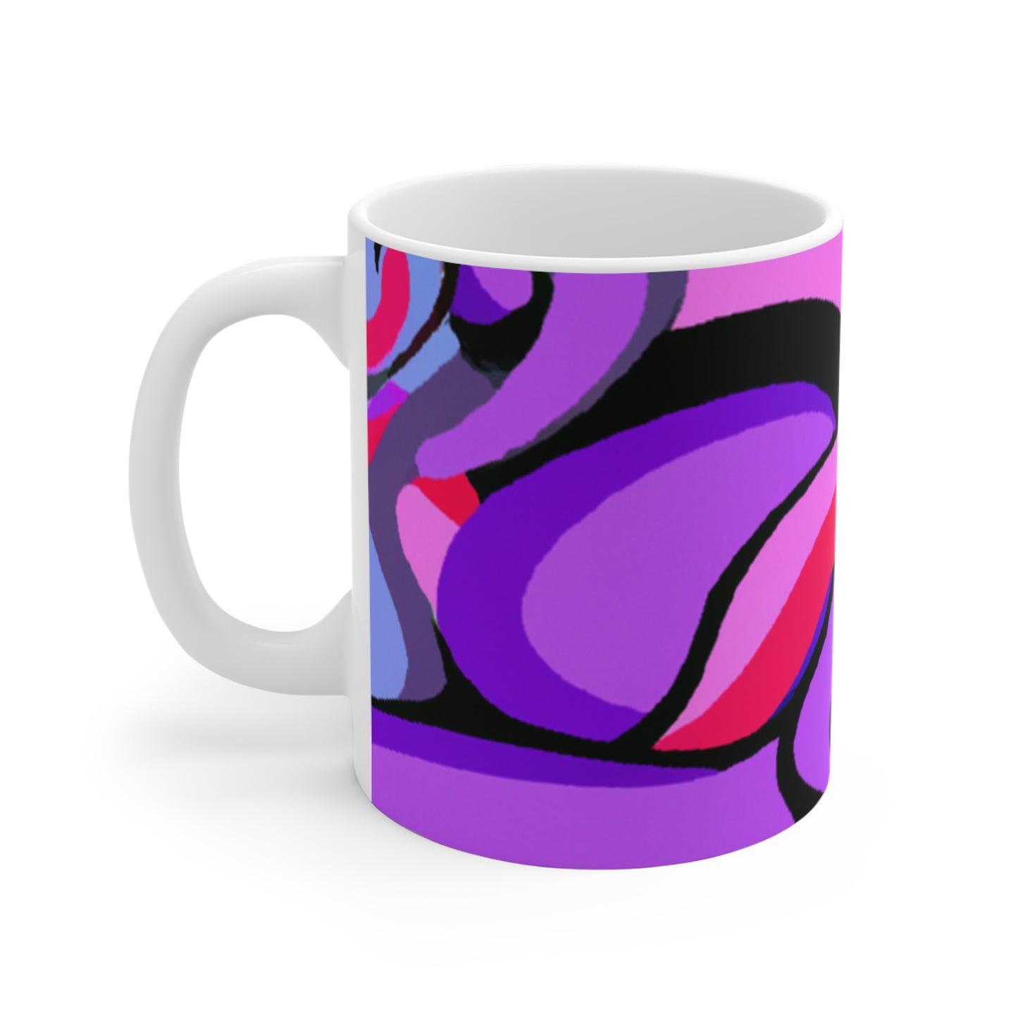 Ernie's Coffee Roasters - Psychedelic Coffee Cup Mug 11 Ounce