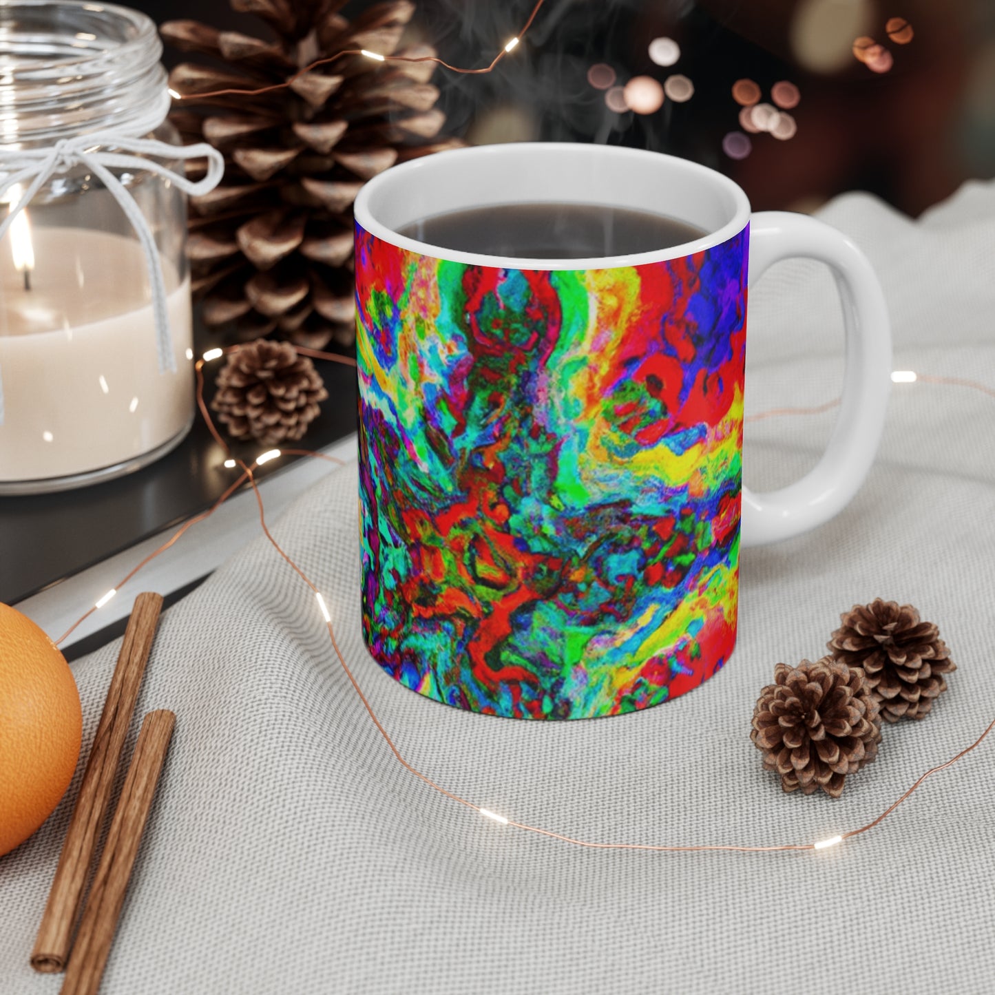 Hazel's House Blend Roasters - Psychedelic Coffee Cup Mug 11 Ounce