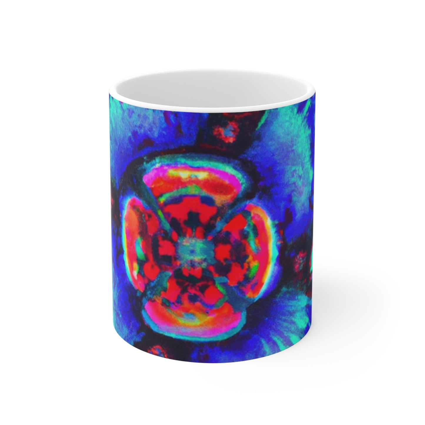 Percy Pip's Percolated Pulchritude - Psychedelic Coffee Cup Mug 11 Ounce