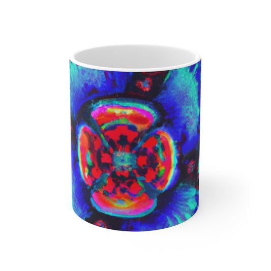 Percy Pip's Percolated Pulchritude - Psychedelic Coffee Cup Mug 11 Ounce