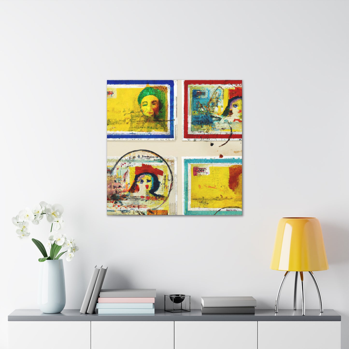 Global Postage Forever! - Postage Stamp Collector Canvas Wall Art