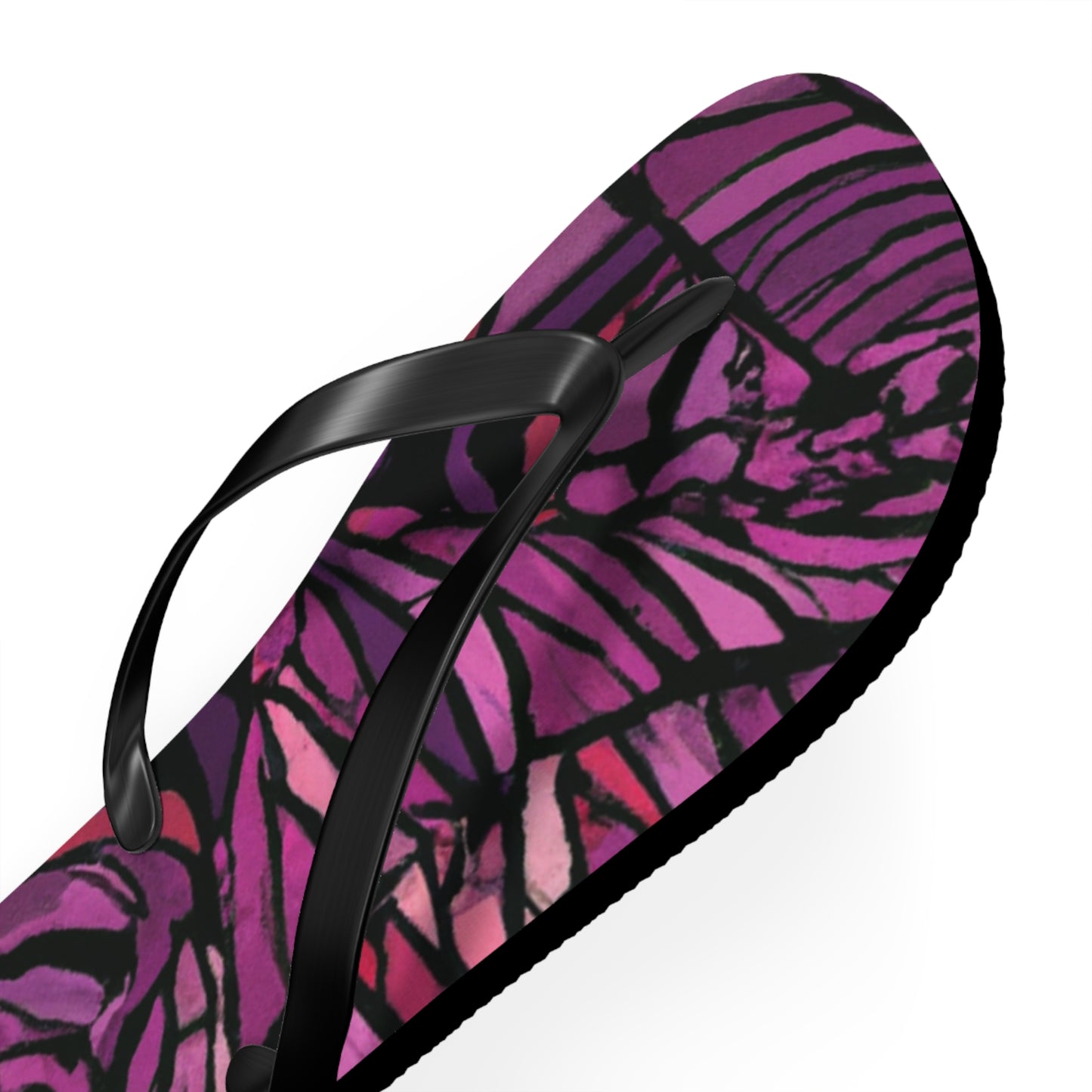 Ruthie O'Toole Shoe Emporium. - Psychedelic Trippy Flip Flop Beach Sandals