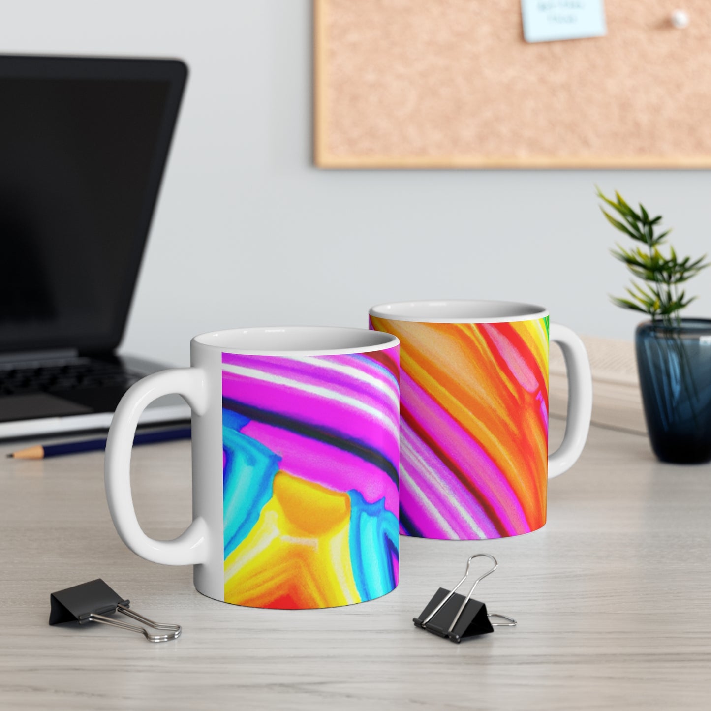 Coffee By Noel - Psychedelic Coffee Cup Mug 11 Ounce