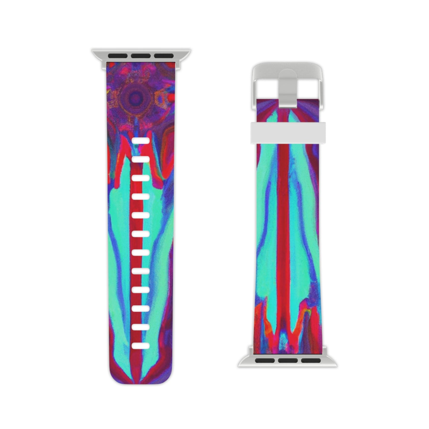 Hector Mueller - Trippy Hippy Boho Psychedelic Apple Wrist Watch Band