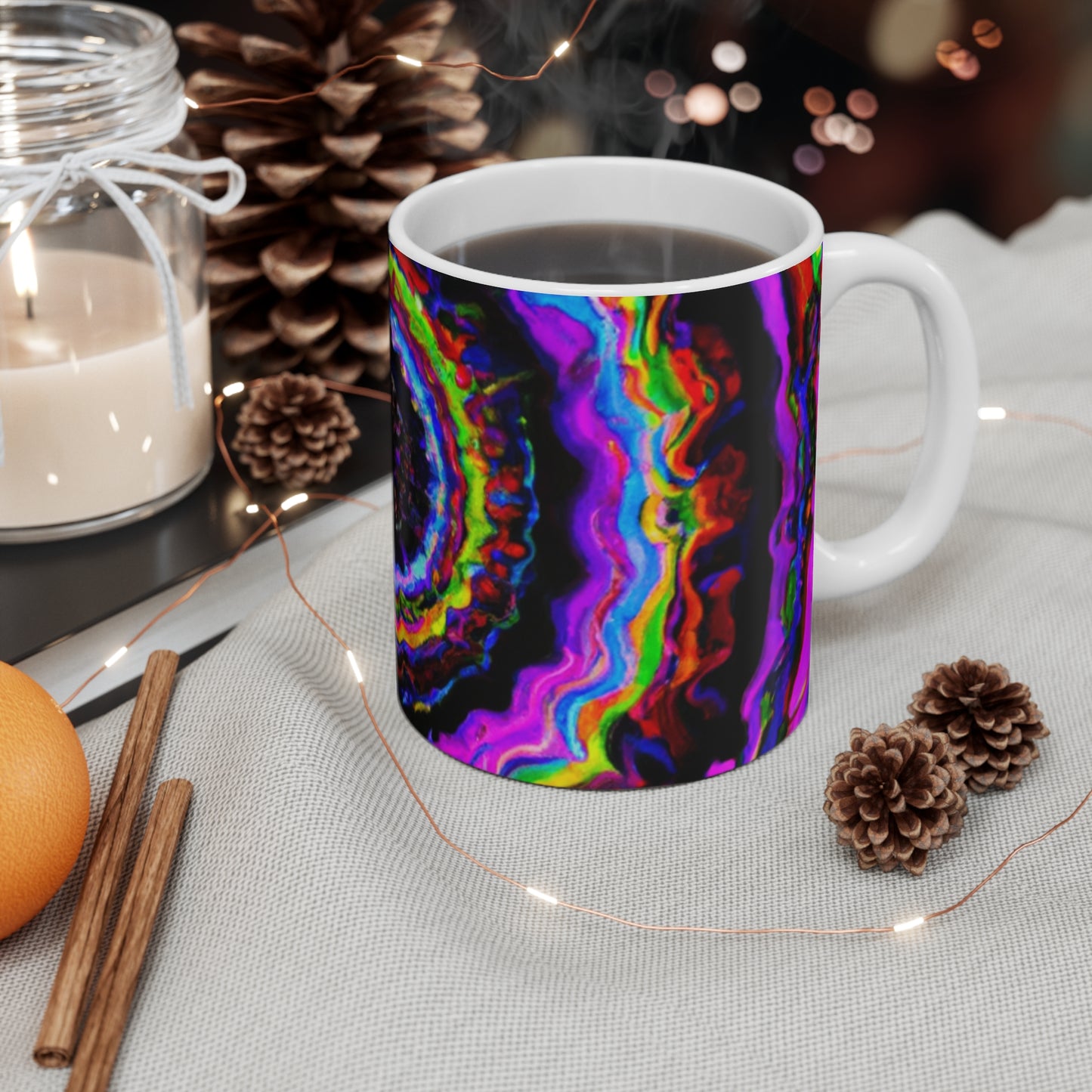 Tilda's Gourmet Java - Psychedelic Coffee Cup Mug 11 Ounce