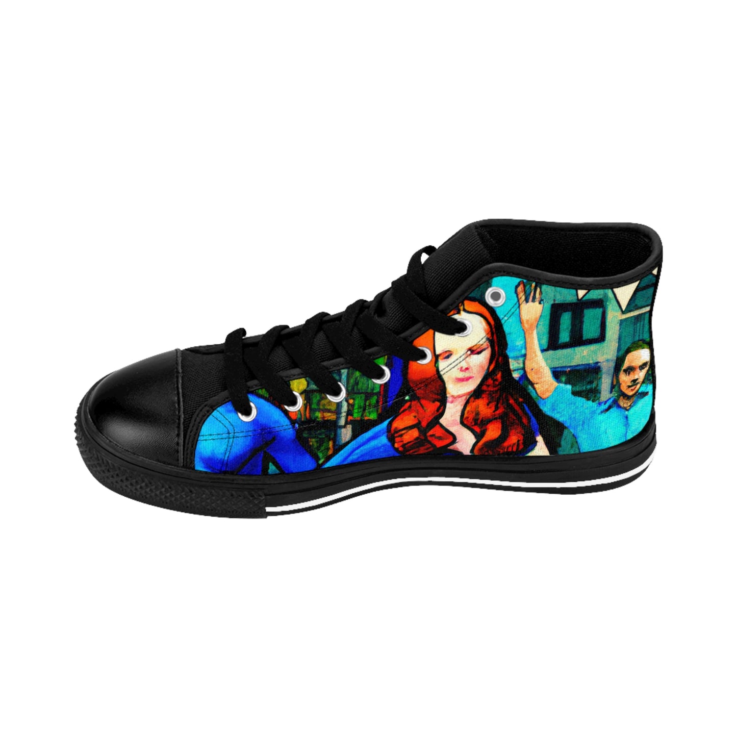 , modern or old-fashioned

Garreth de la Croix - Comic Book Hi Tops