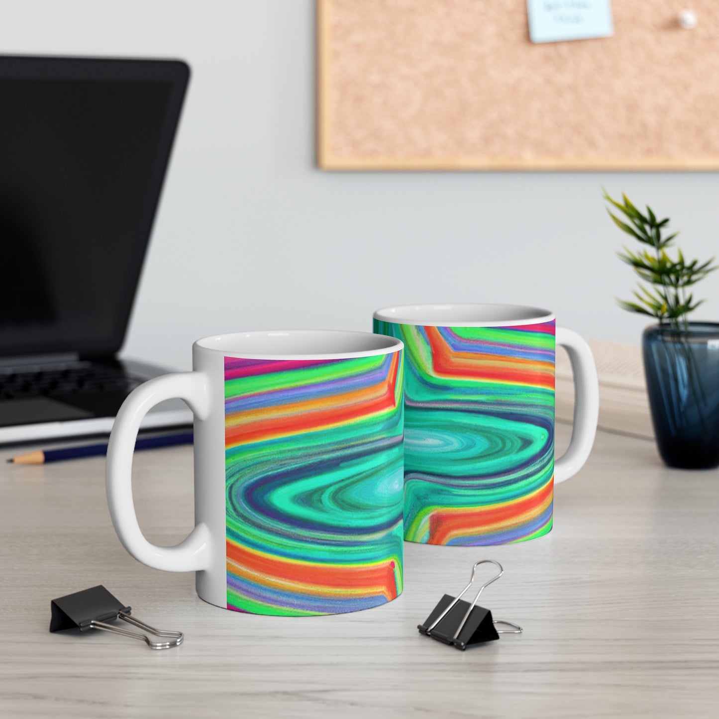 Reuben Roasters - Psychedelic Coffee Cup Mug 11 Ounce