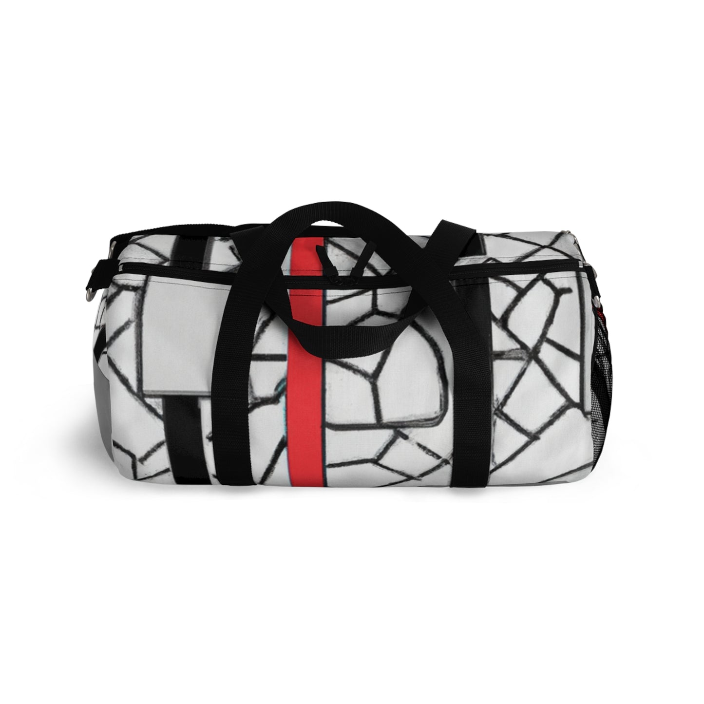 Selina Smoothington - Geometric Pattern Duffel Travel Gym Luggage Bag