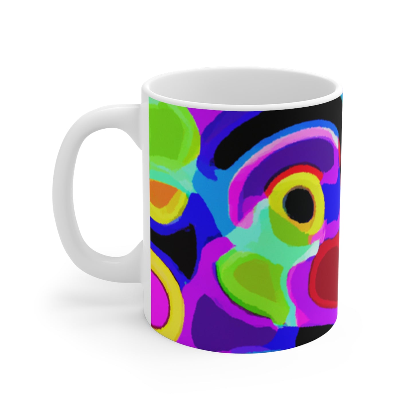 Joe's Java Brews - Psychedelic Coffee Cup Mug 11 Ounce