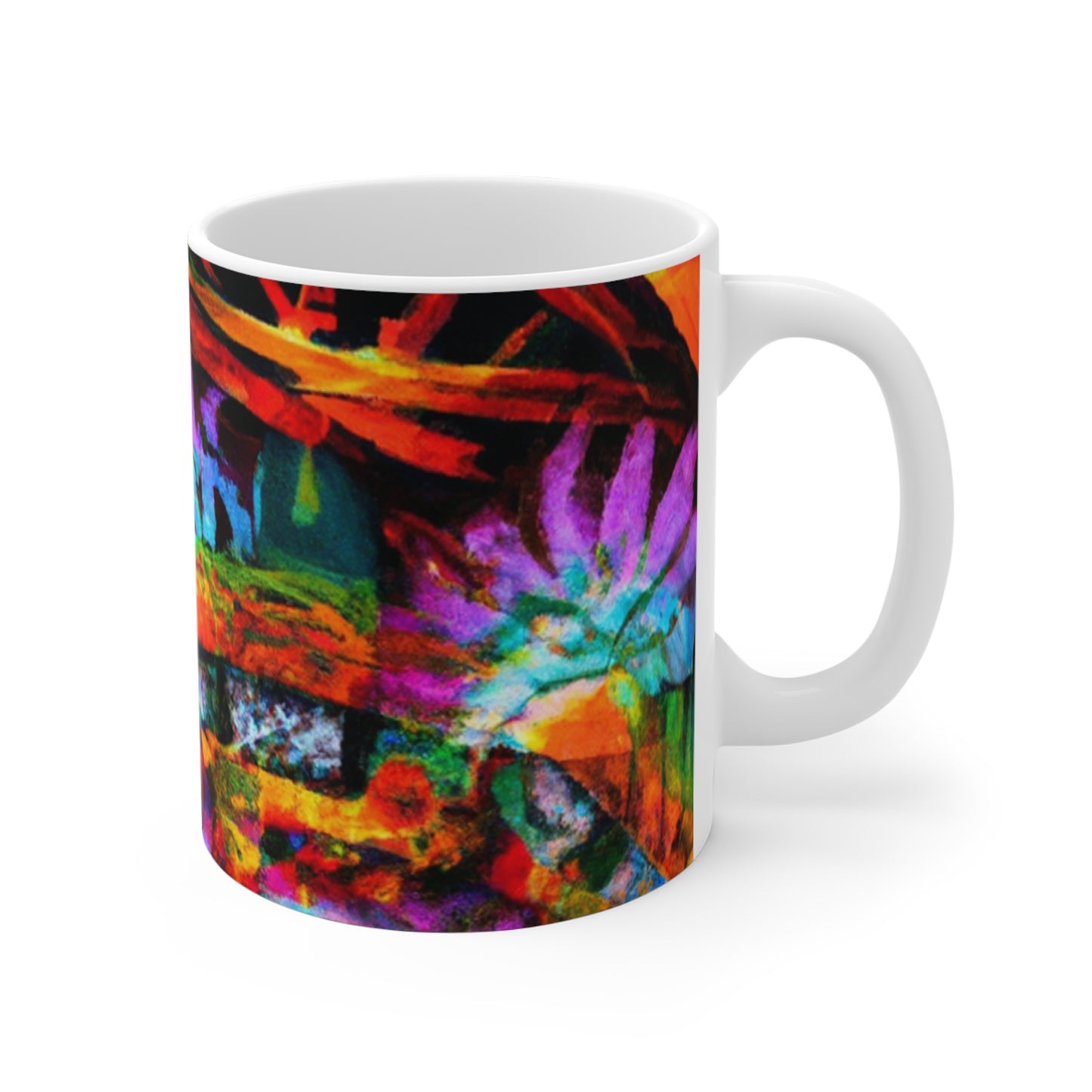 Harry's Hot Java Co. - Psychedelic Coffee Cup Mug 11 Ounce