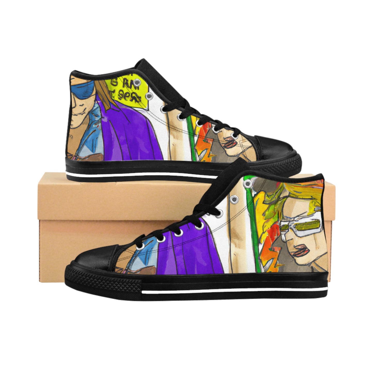 Sir Edwin Shoesworth - Comic Book Hi Tops