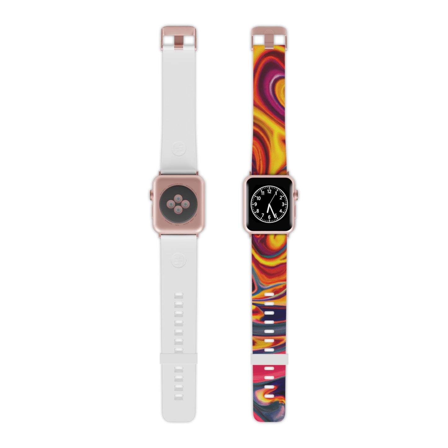 William Warrington - Trippy Hippy Boho Psychedelic Apple Wrist Watch Band