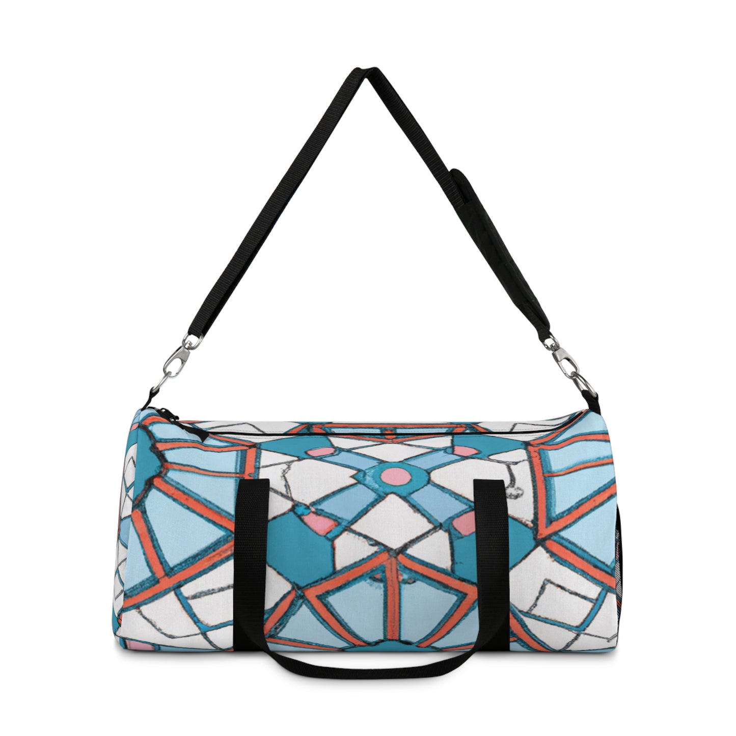 Abelard de Laceyshire - Geometric Pattern Duffel Travel Gym Luggage Bag