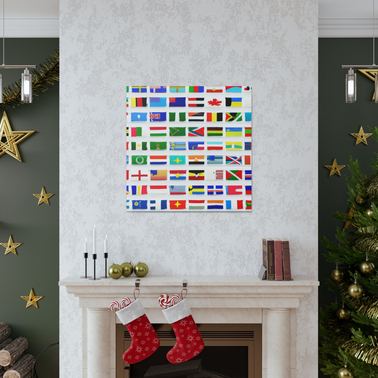 .

Richard Highfield - Flags Of The World Canvas Wall Art