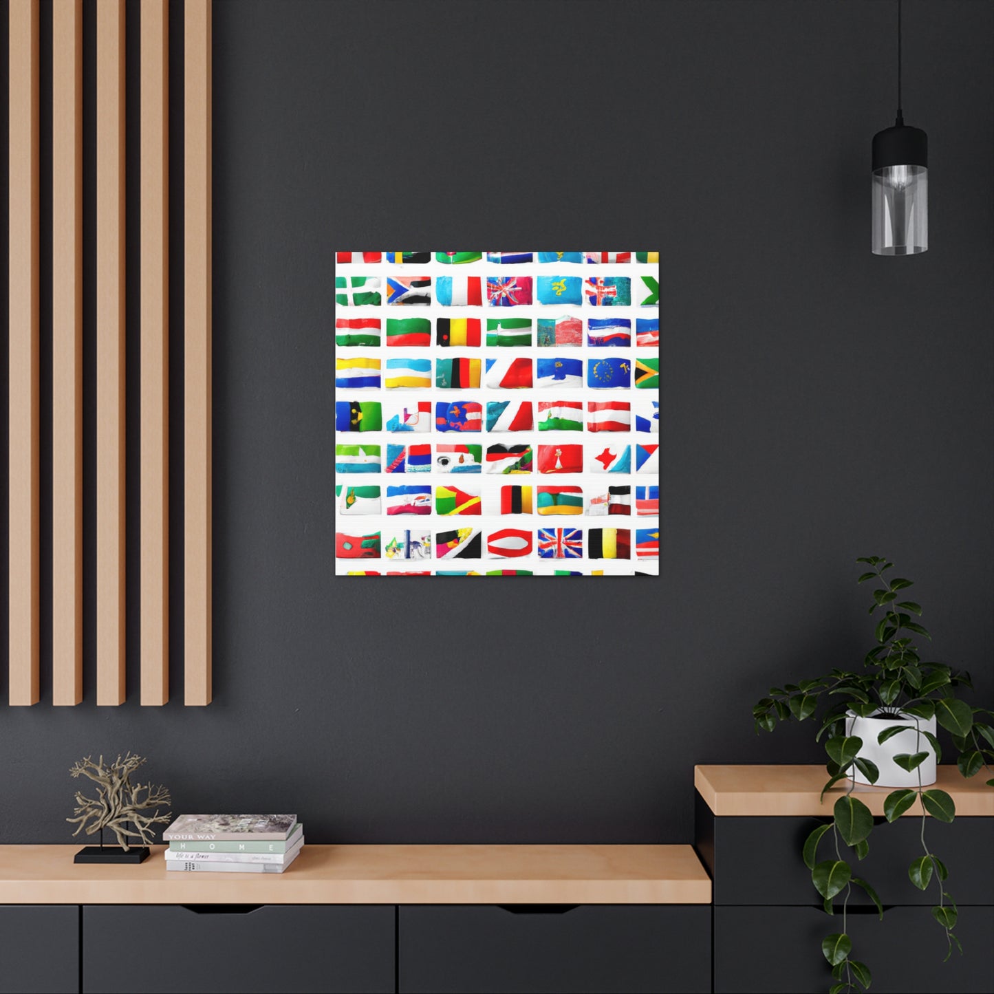 Emma Curttiss, Flag Designer - Flags Of The World Canvas Wall Art