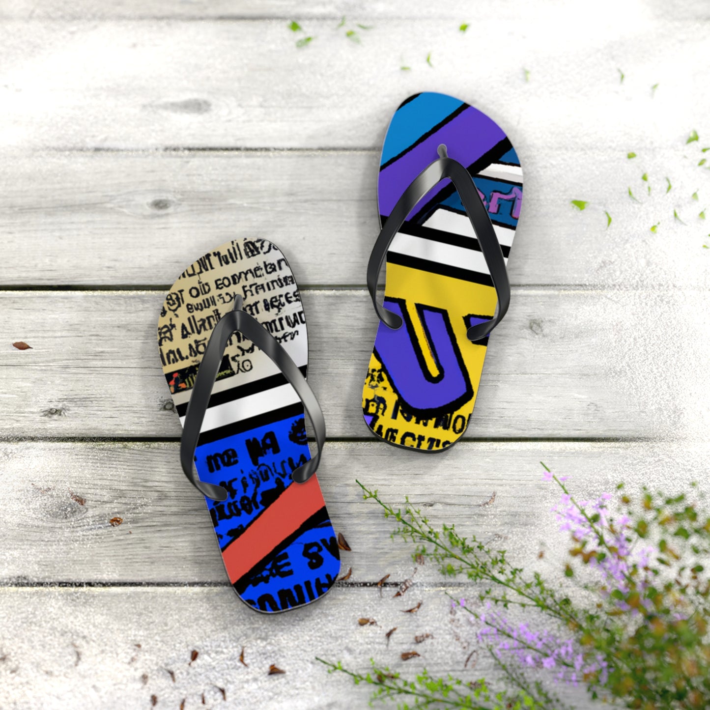 Kinetic Kid - Comics Collector Flip Flop Beach Sandals