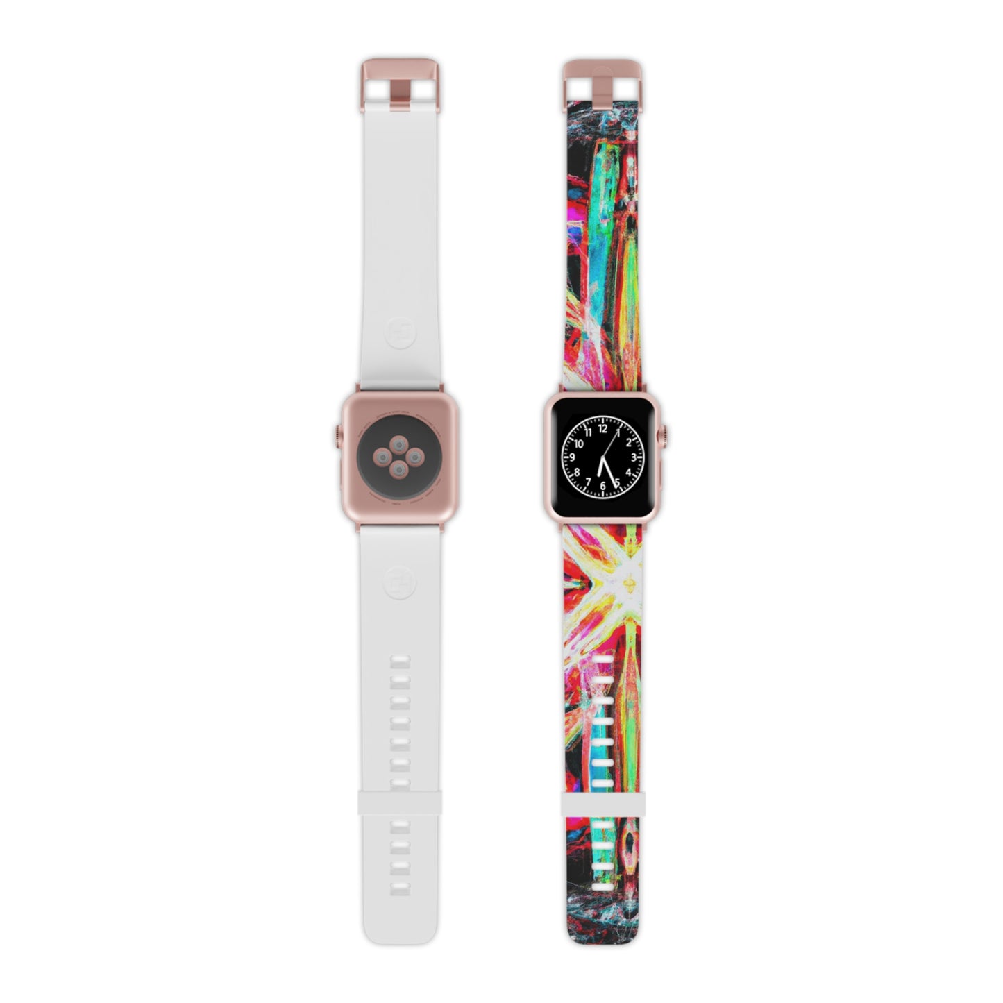 Herman Von Bezet - Trippy Hippy Boho Psychedelic Apple Wrist Watch Band