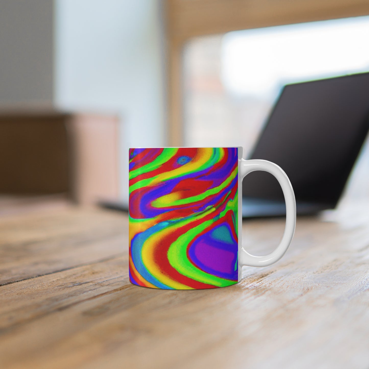 Merrill's Fine Roastings - Psychedelic Coffee Cup Mug 11 Ounce