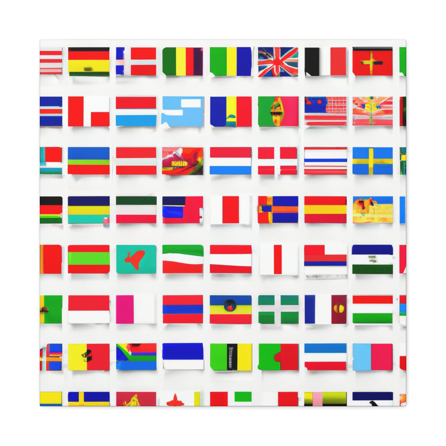 Emily Starrybaugh - Flags Of The World Canvas Wall Art