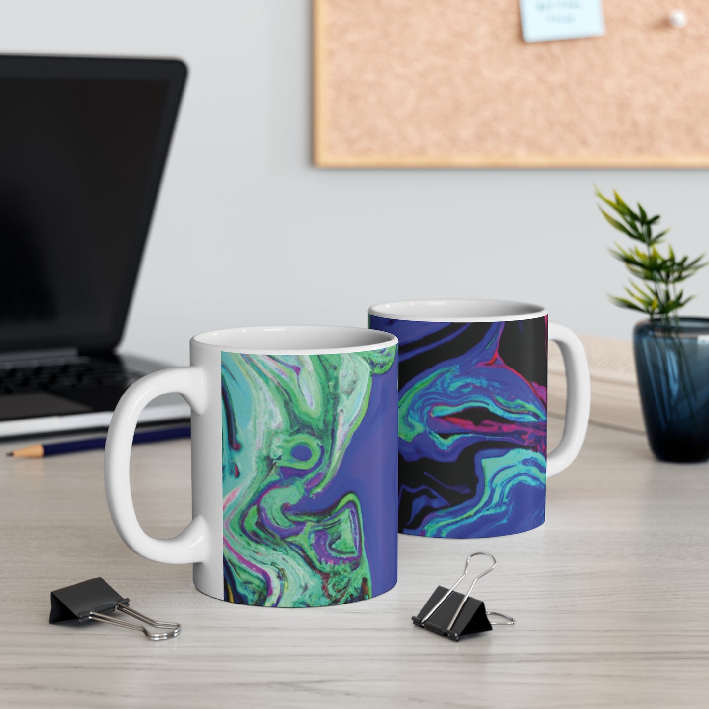 Percy's Java - Psychedelic Coffee Cup Mug 11 Ounce