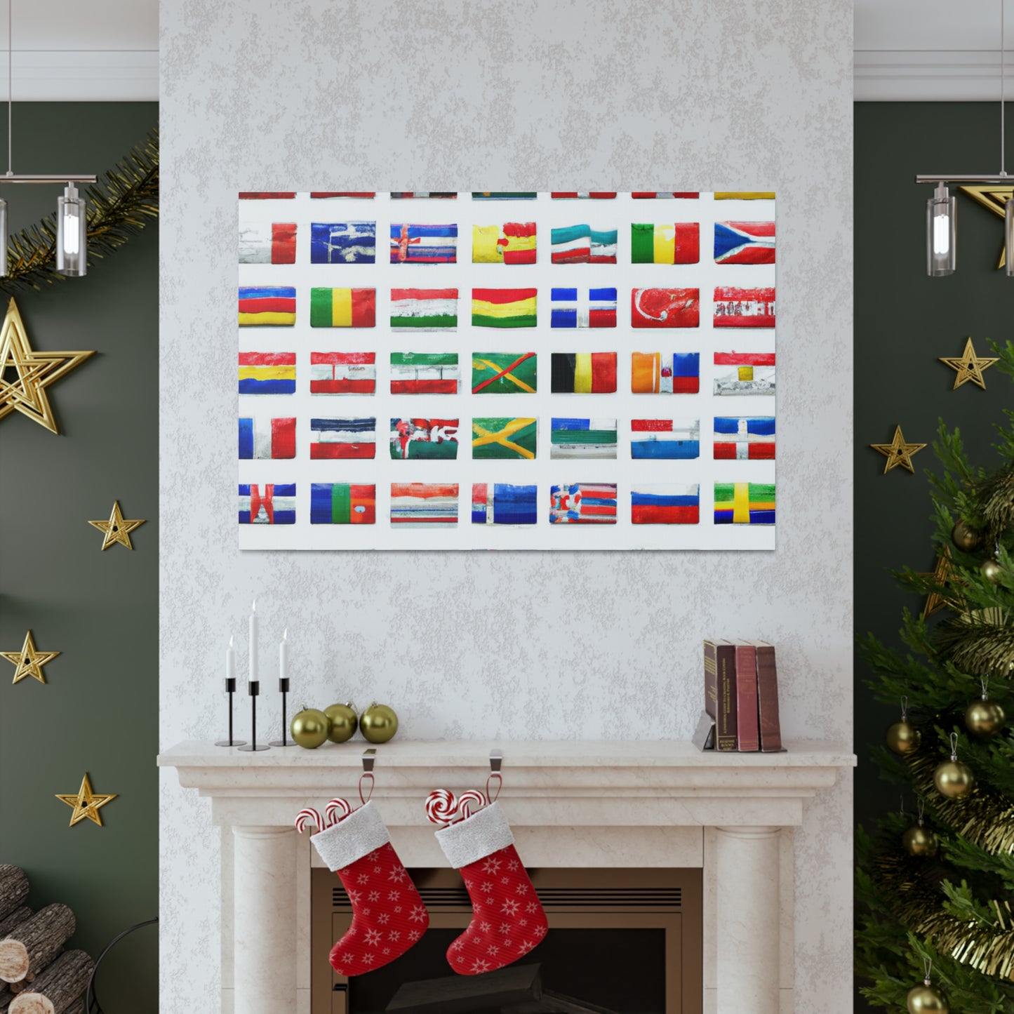 Ferguson Dexter - Flags Of The World Canvas Wall Art