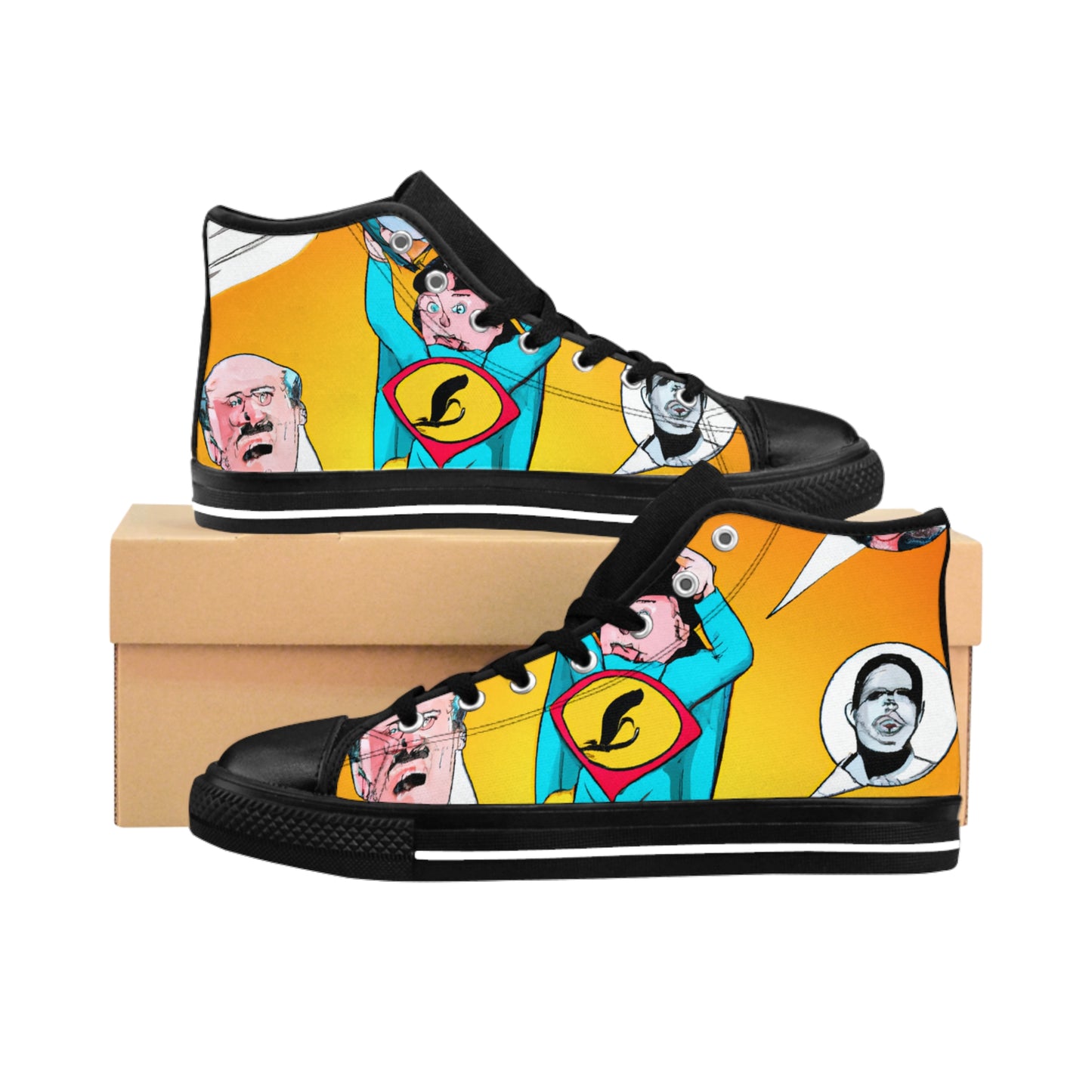 .

Milo the Cobbler - Comic Book Hi Tops