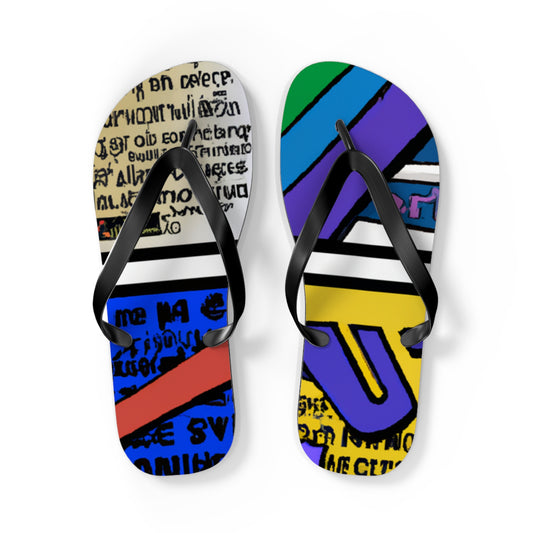 Kinetic Kid - Comics Collector Flip Flop Beach Sandals