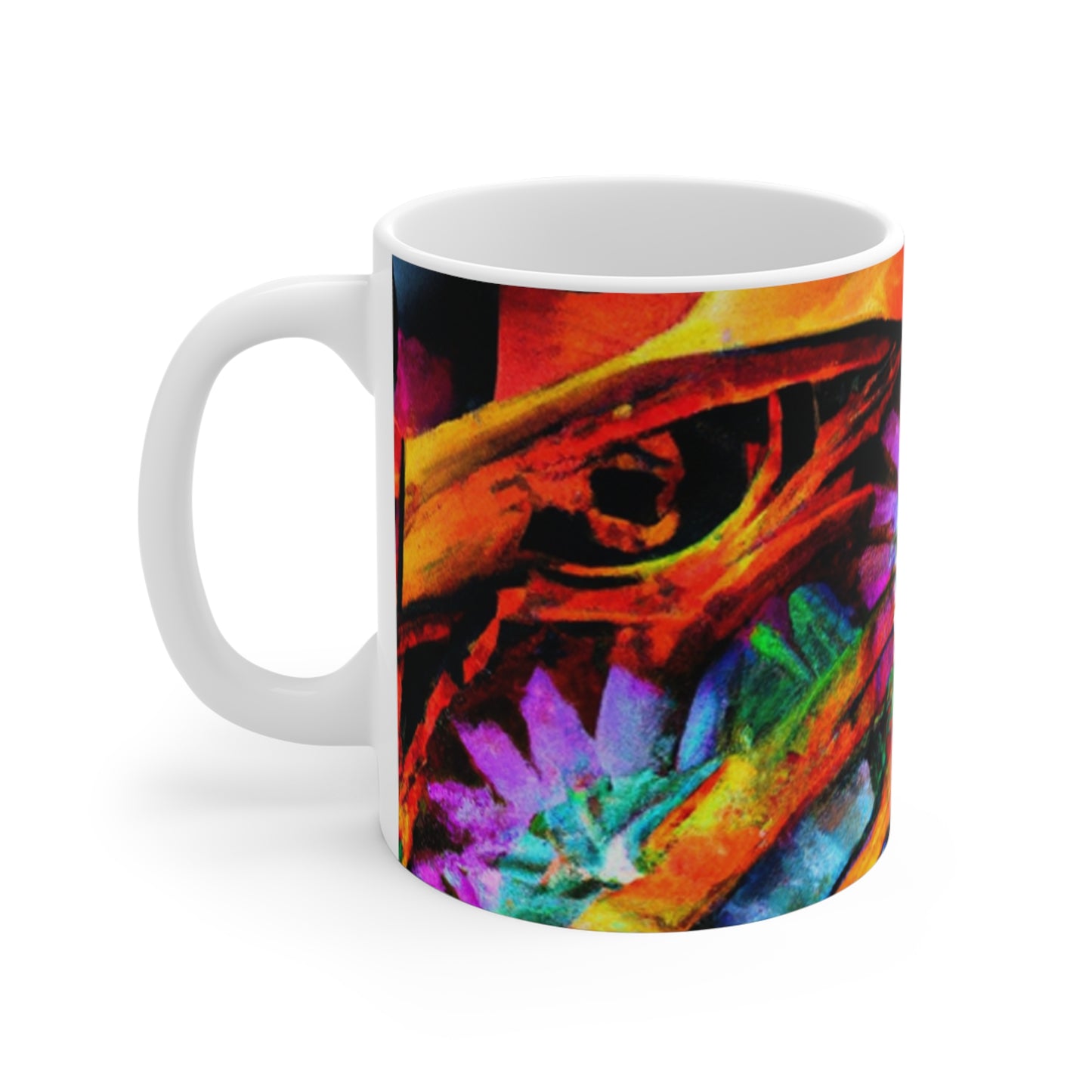 Harry's Hot Java Co. - Psychedelic Coffee Cup Mug 11 Ounce